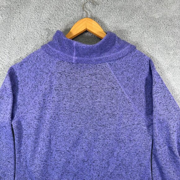 Ideology Cowl Neck Active Pullover Sweater Purple Plus Size XXL - Picture 4 of 9